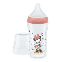 Biberon Pp Silicona Nuk Perfect Match Flujo M 1 Unidad 260 Ml Mickey Color Rojo