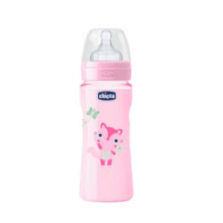 Chicco Biberon Tetina Silicona Flujo Rapido 4M+ 330Ml.