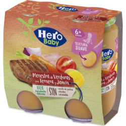 Hero Pedialac Pack Sin-Guiso Verduras C/ Ternera Con Jamon 250 G 2X250