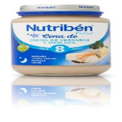 Nutriben Tarrito Cena Crema Verdura Con Merluza J