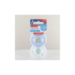 Chupete Silicona Nuk Noche T-2 2 U
